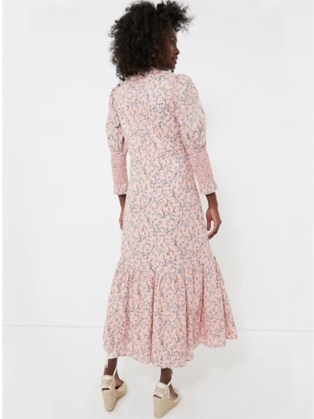 NWT Hyacinth House Tuckernuck Lucille Floral Pink Drawstring Maxi Dress XXL - Picture 2 of 15